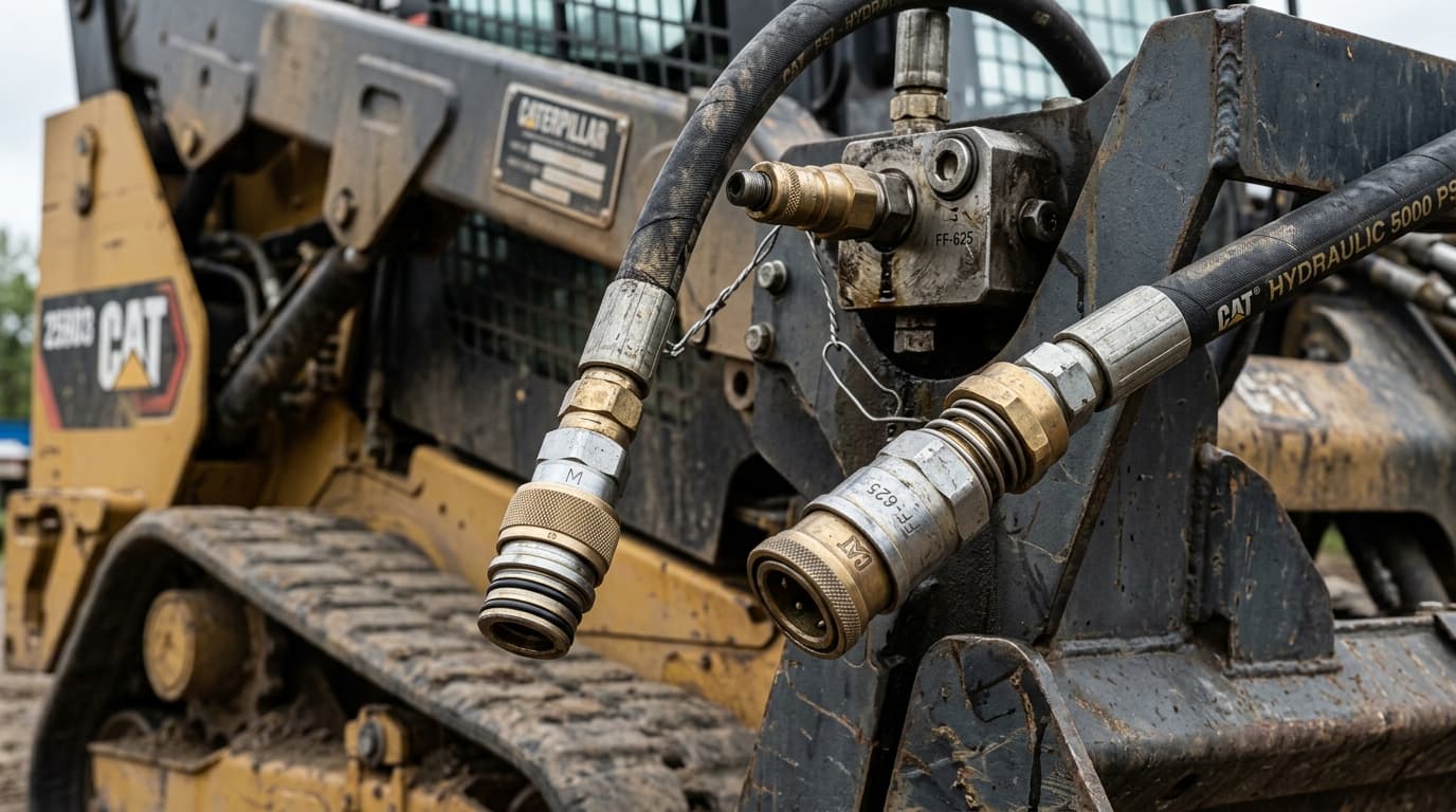 Heavy equipment working on a construction site