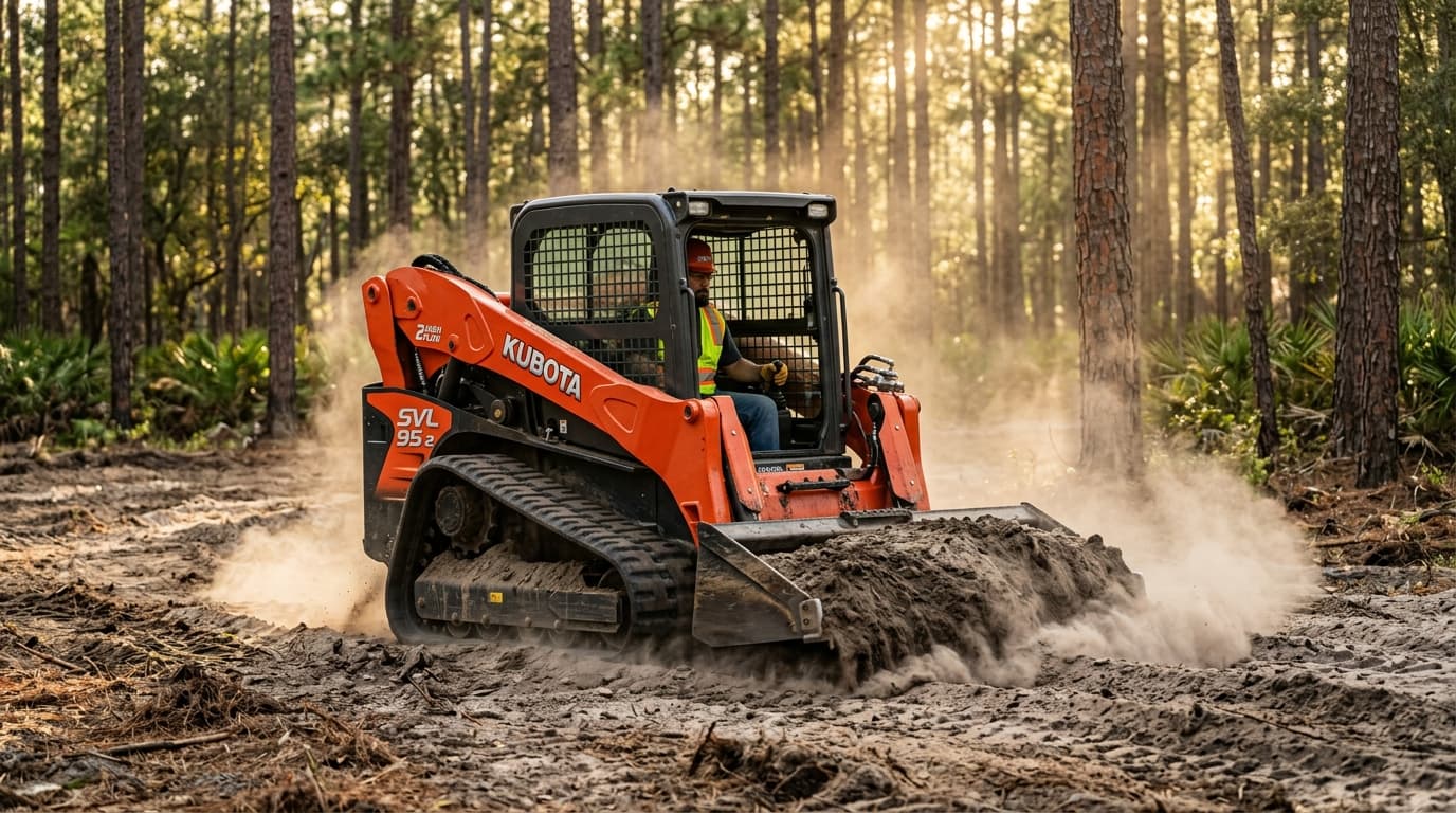 Kubota SVL95-2 vs Bobcat T650: which CTL holds up in sand and pine straw